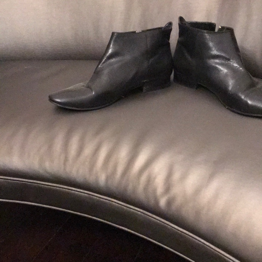 Cole Haan Black Leather Ankle Boots